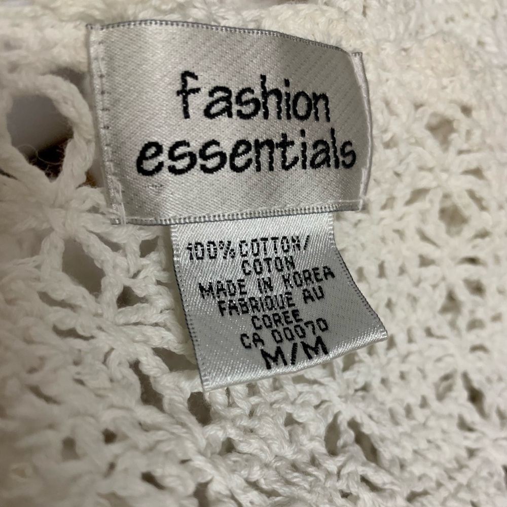 SOLD ❌ Crocheted top short sleeves size M vintage woman’s - Picture 7 of 12